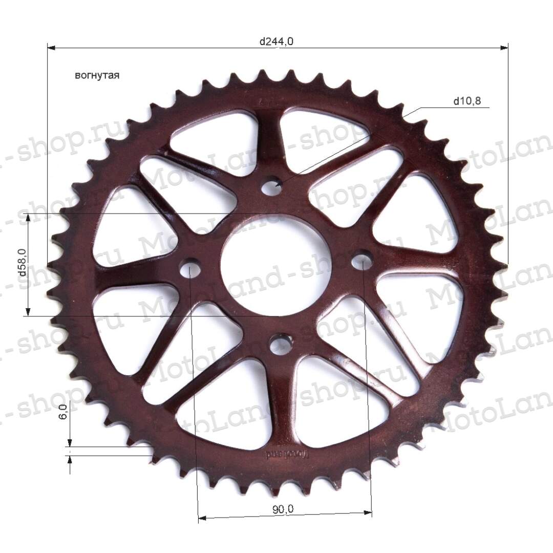 Венец, звезда ведомая (520-47) KAYO T2 (с 2014 г.) красная