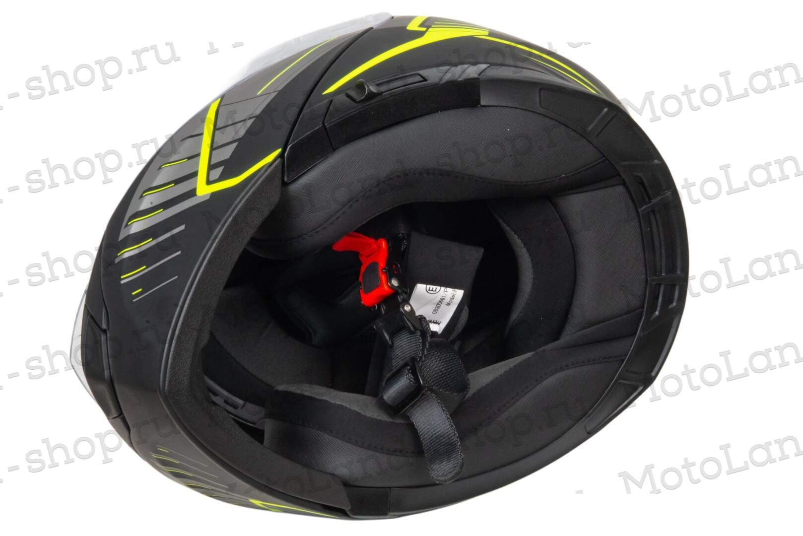 Шлем мото модуляр GTX 550 №3 (L) BLACK/FLUO YELLOW GREY (2 визора)