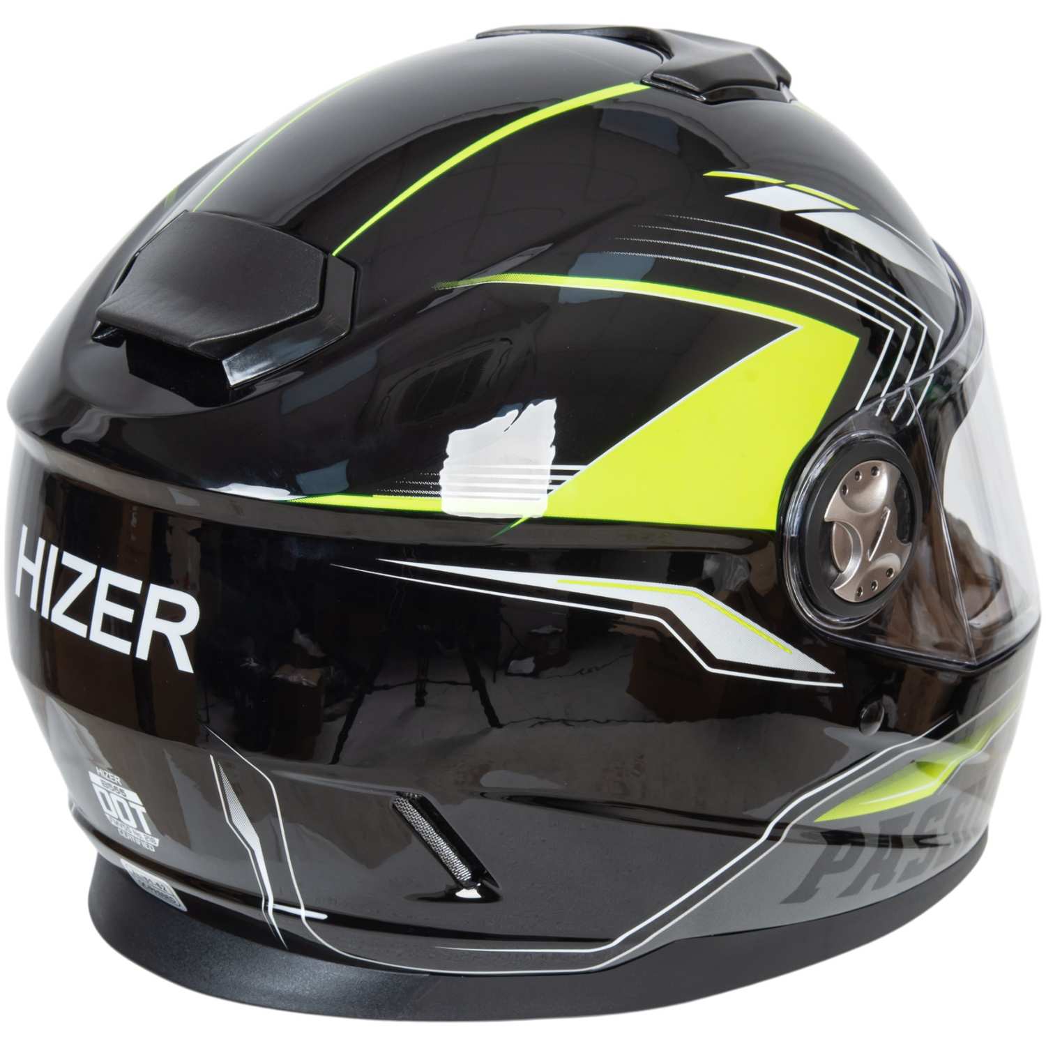 Шлем мото интеграл HIZER B565 №3 (XL)  black/yellow