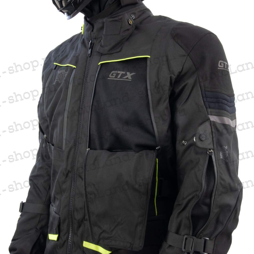 Куртка мотоциклетная (текстиль) GTX EJ-2405 BLACK (XL) Куртка мотоциклетная (текстиль) GTX EJ-2405 BLACK (XL)