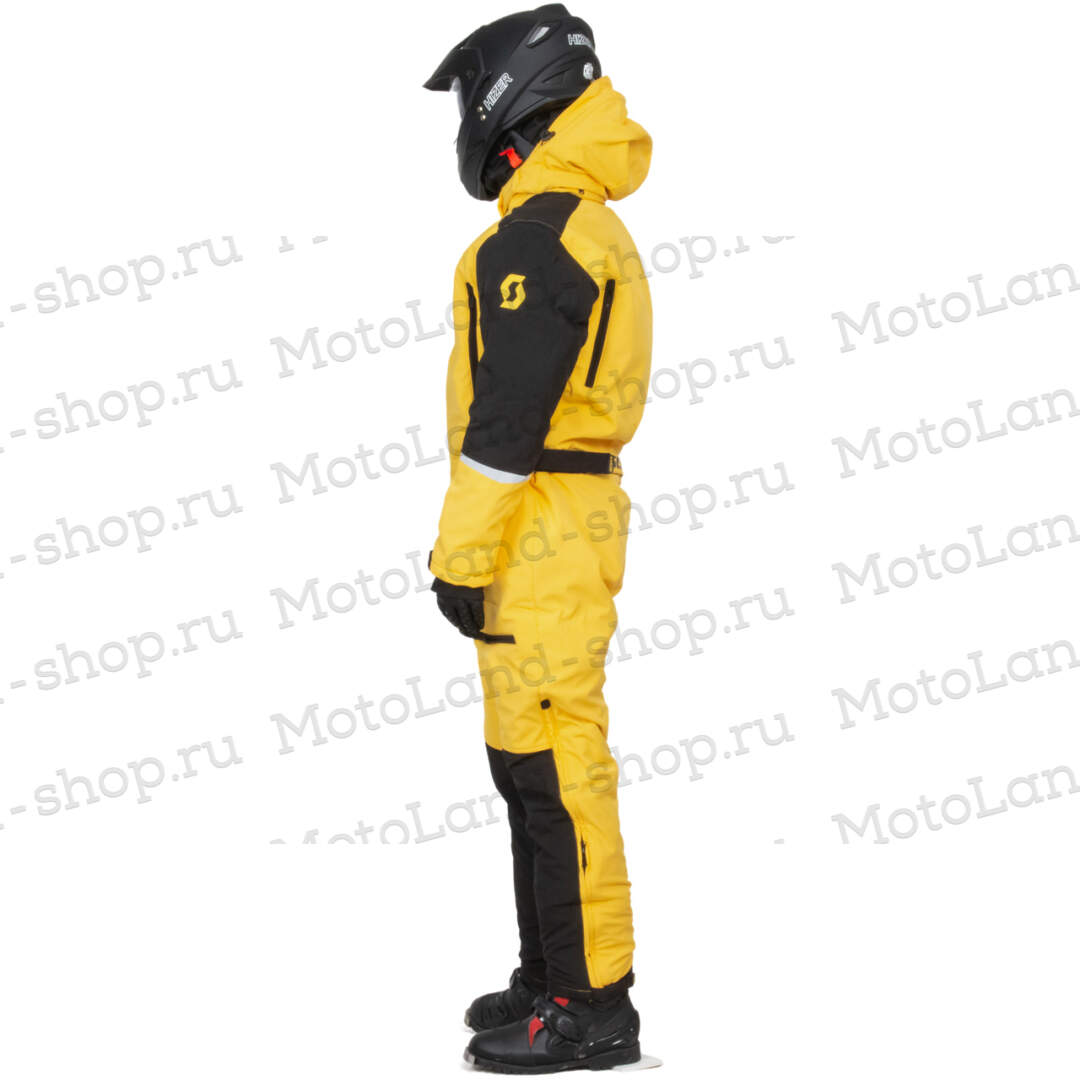 Комбинезон для снегохода SCOTT DS Shell Dryo One Piece №1 yellow-black (текстиль) (M)