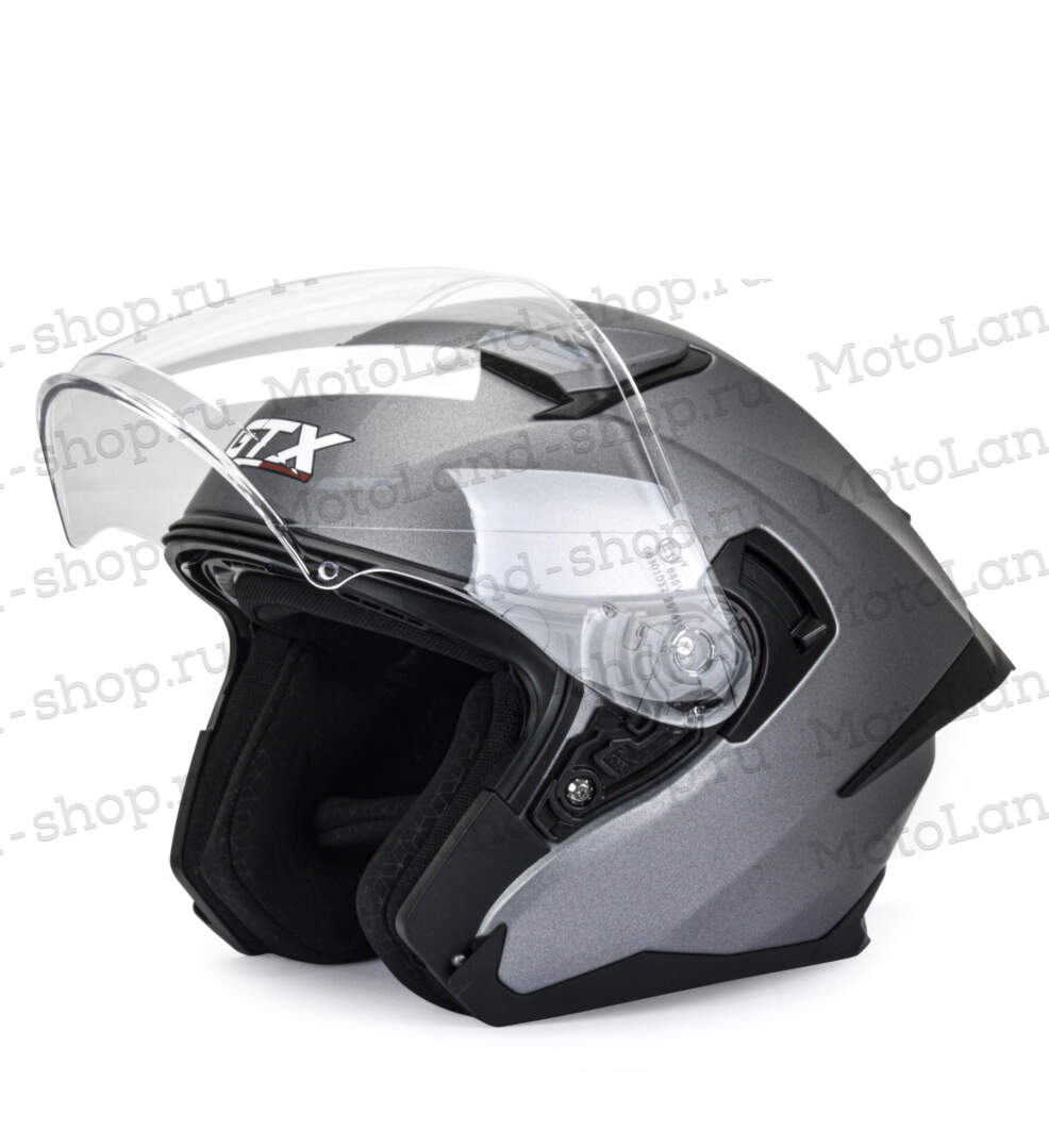 Шлем мото открытый GTX 885-1 №1 (S) GREY