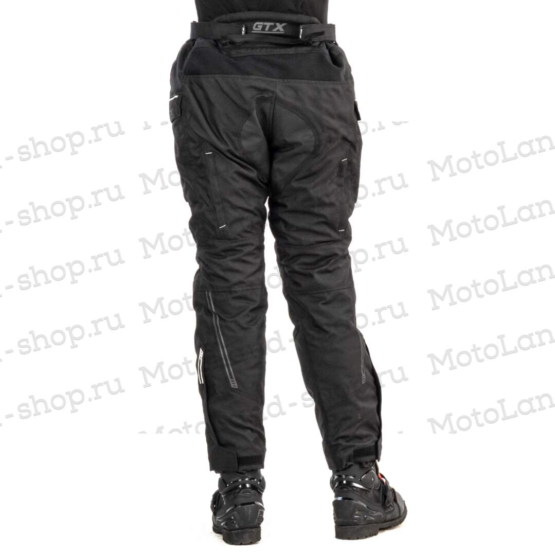 Штаны мотоциклетные (текстиль) GTX EJ-3001 BLACK (L)