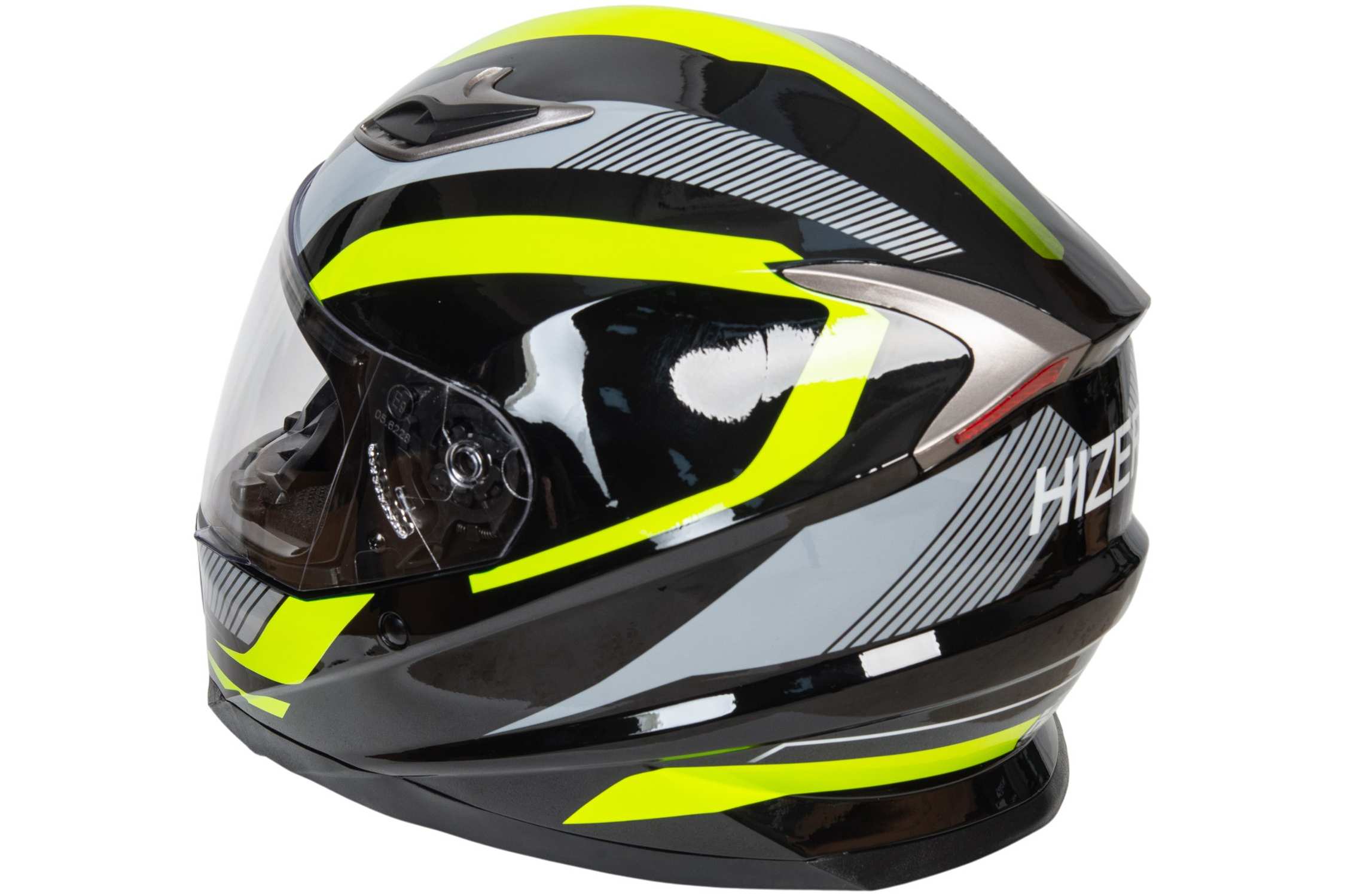 Шлем мото интеграл HIZER B562 №1 (S)  black/yellow