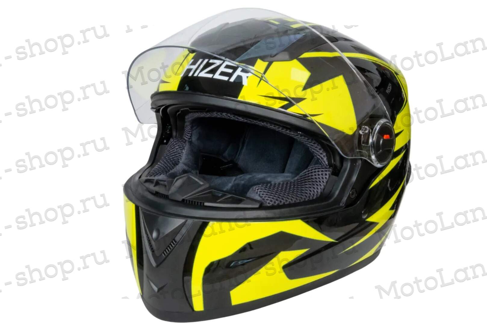 Шлем мото интеграл HIZER B561 №1 (XL)  black/yellow Шлем мото интеграл HIZER B561 №1 (XL)  black/yellow