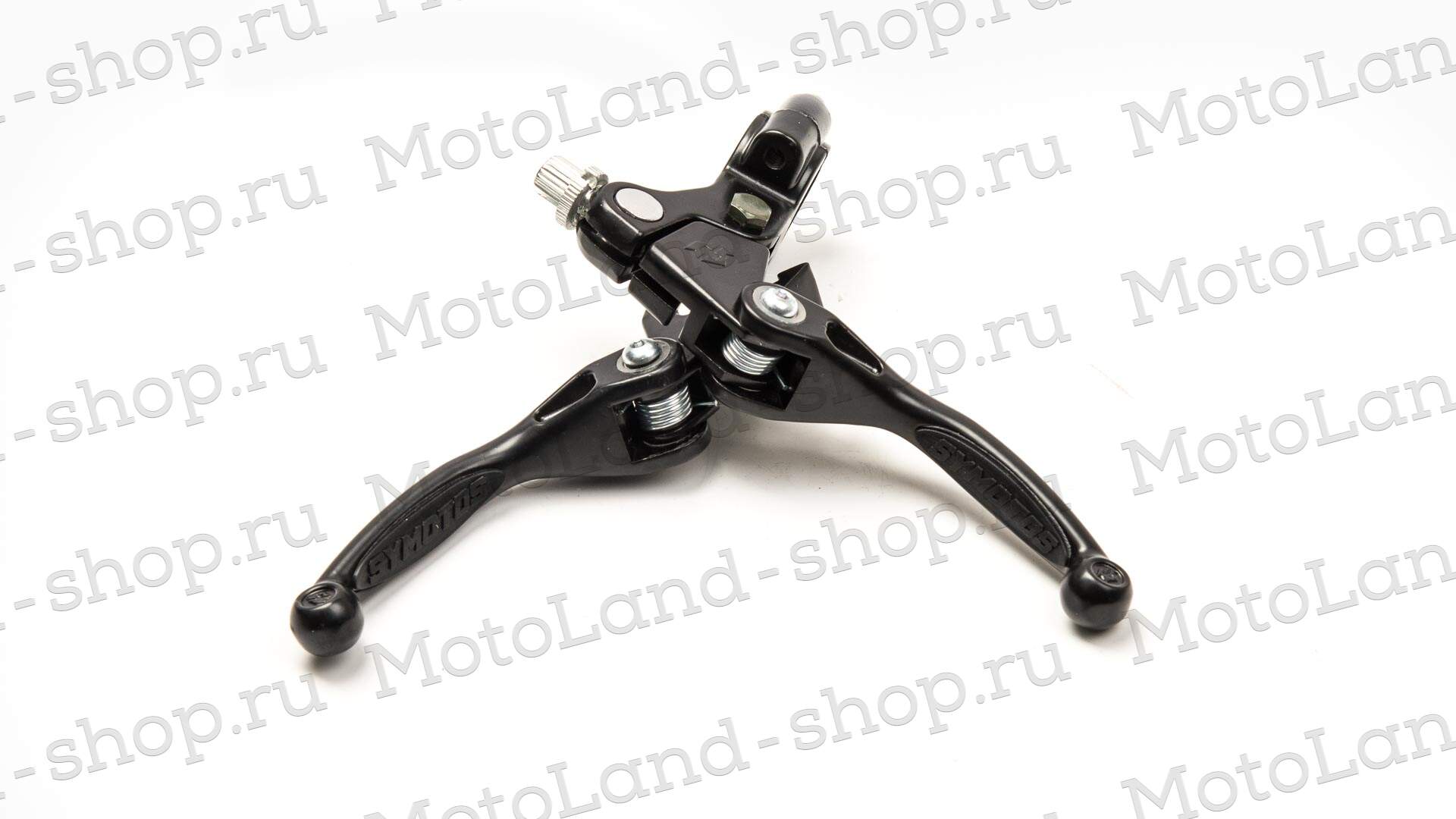 Рычаг сцепл.+тормоза складные c силиконовыми накладками черные
