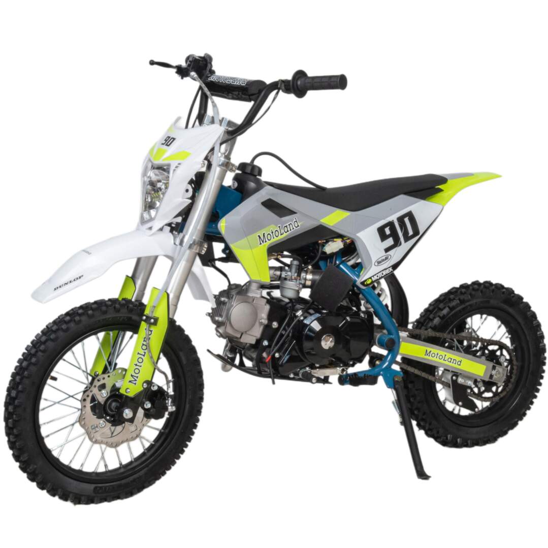 Питбайк  Motoland TCX125 E 14/12 +фара зеленый