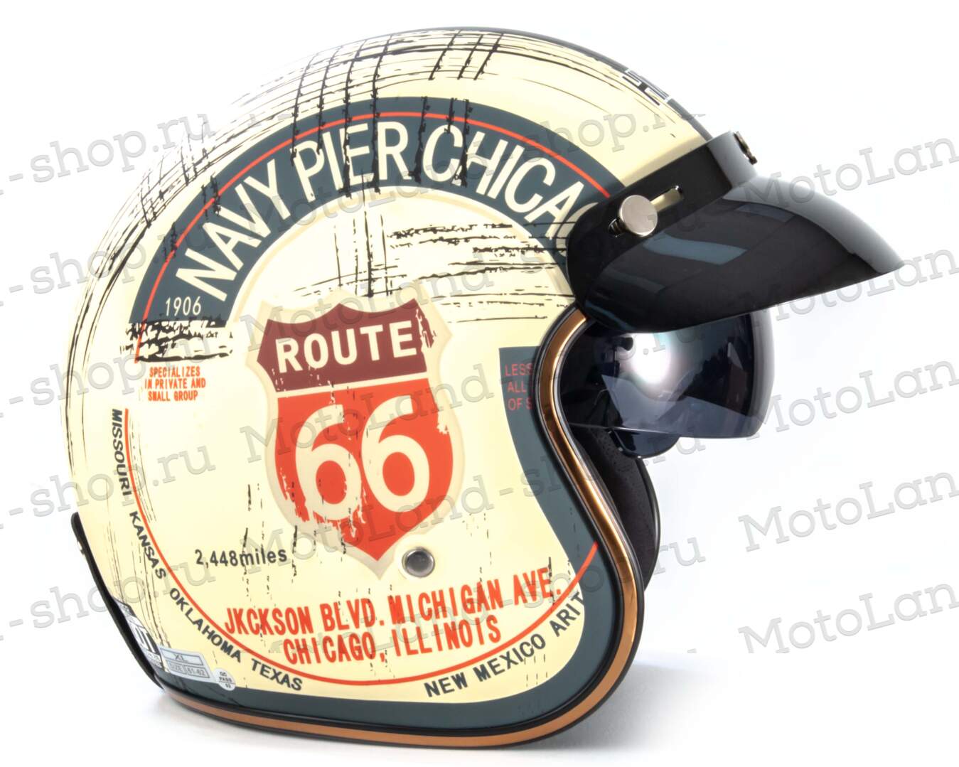 Шлем мото открытый HIZER J510 №1 (XL) Шлем мото открытый HIZER J510 №1 (XL)