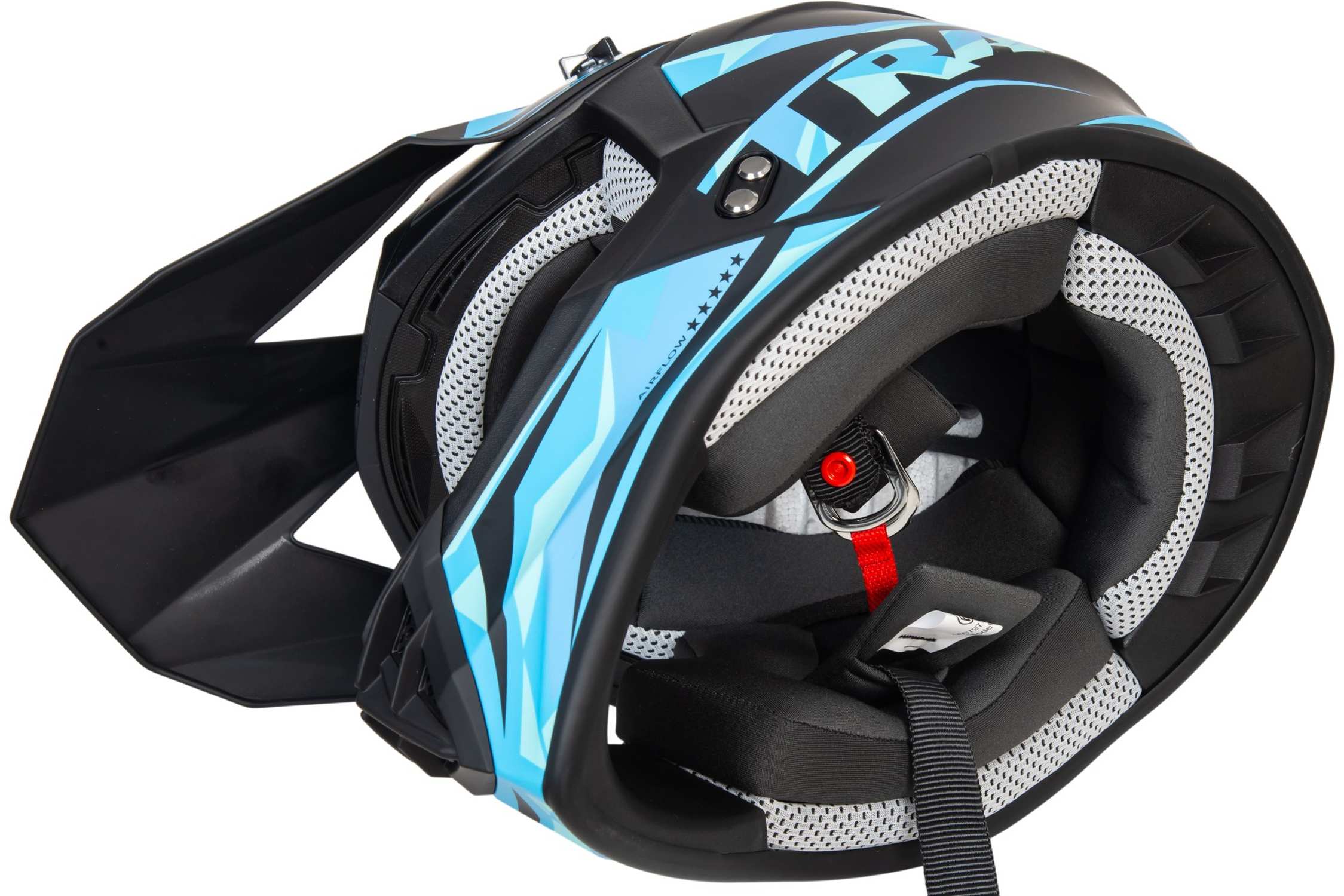 Шлем мото кроссовый GTX 633 №4 (XL) BLACK/BLUE