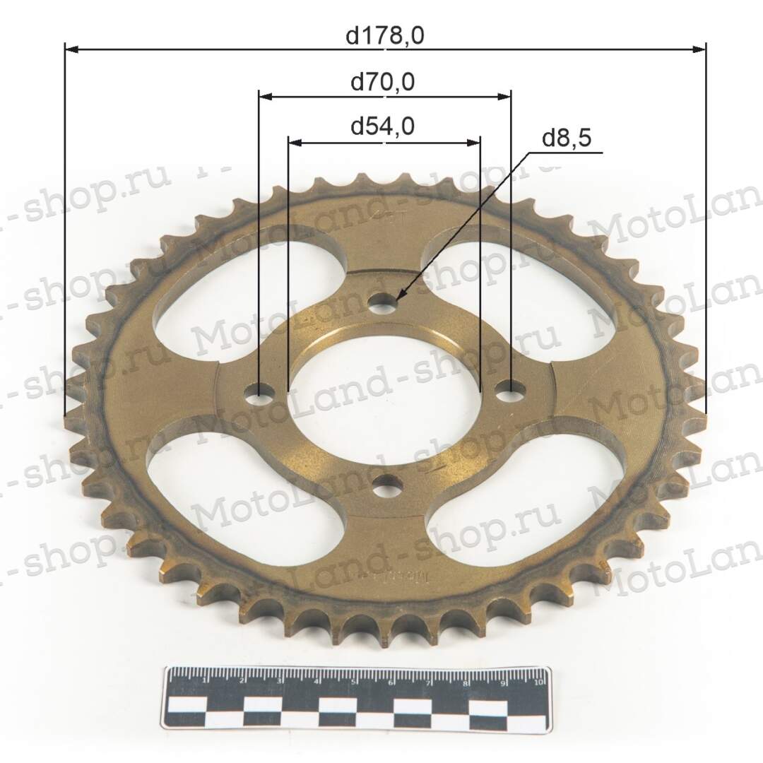 Венец, звезда ведомая (428-43) сталь, закаленные зубья Альфа/Дельта 4х70х54