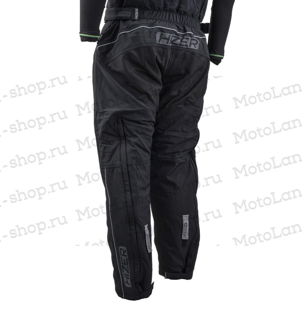 Штаны для снегохода HIZER №1 black (текстиль) (M)