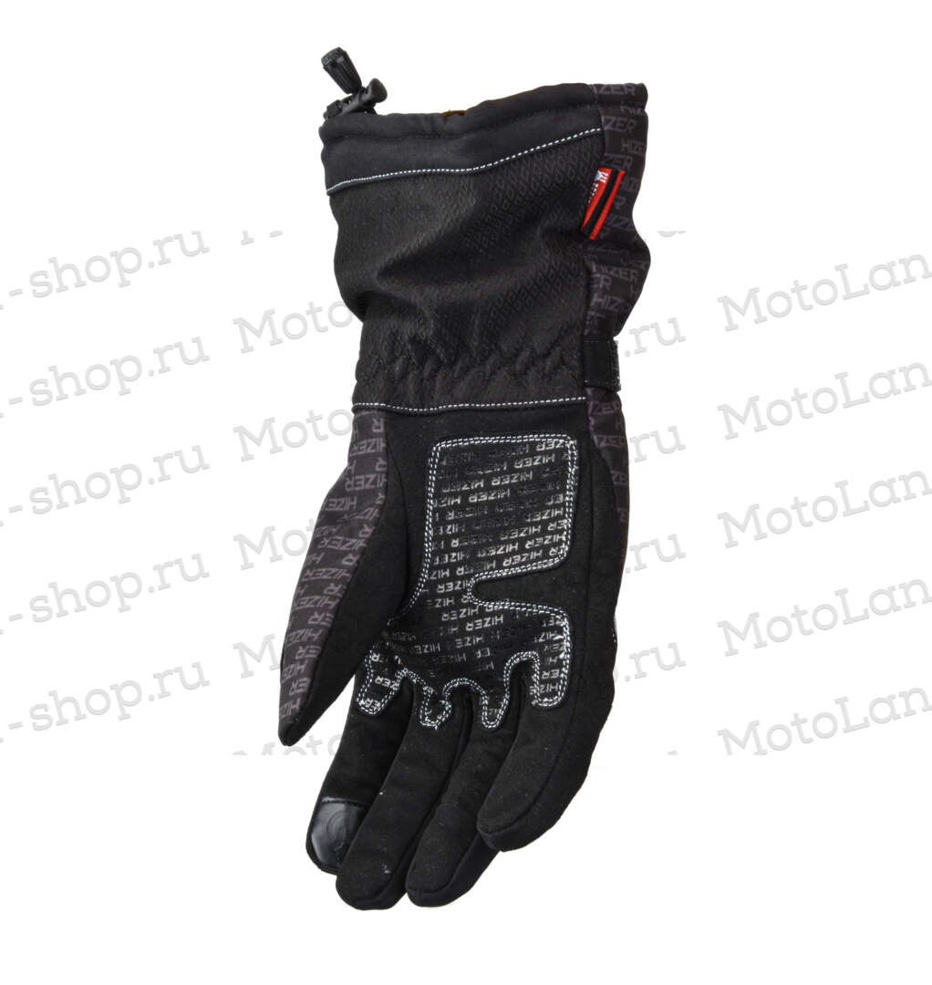 Перчатки для снегохода HIZER №2 black (L)