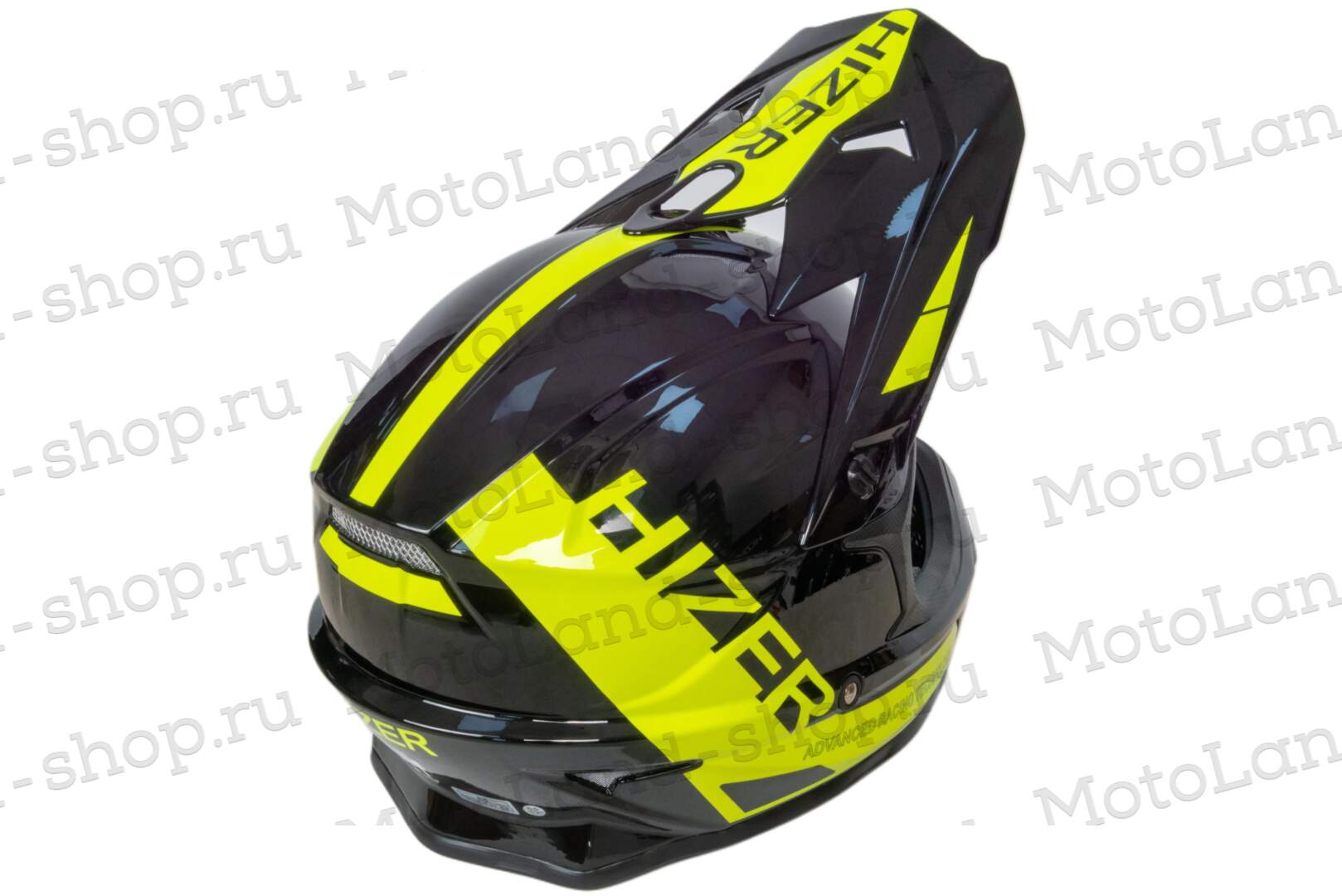 Шлем мото кроссовый HIZER J6805 №1 (XL) black/yellow