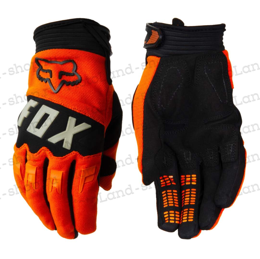 Перчатки мото FOX №13 Black orange (XL) мотокросс