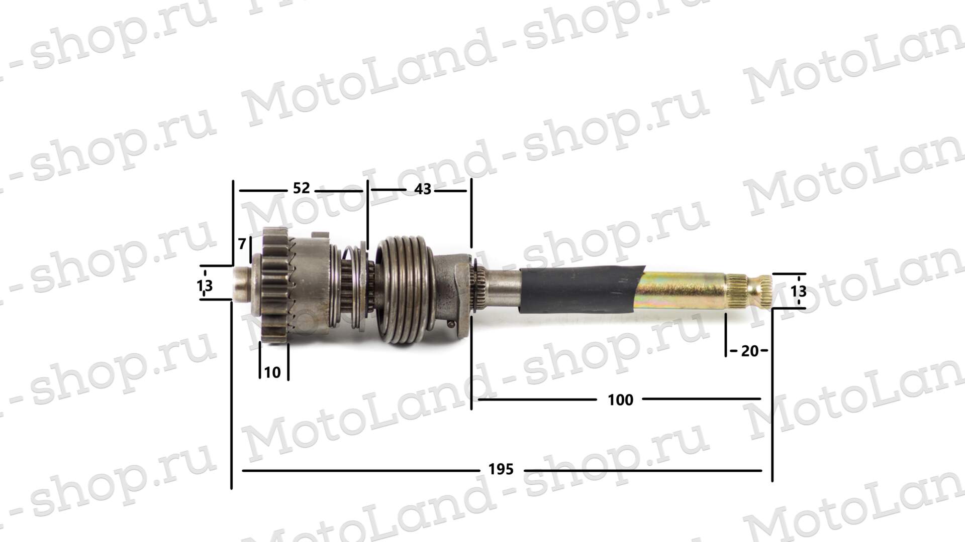 Вал кикстартера в сборе 154FMH 125см3
