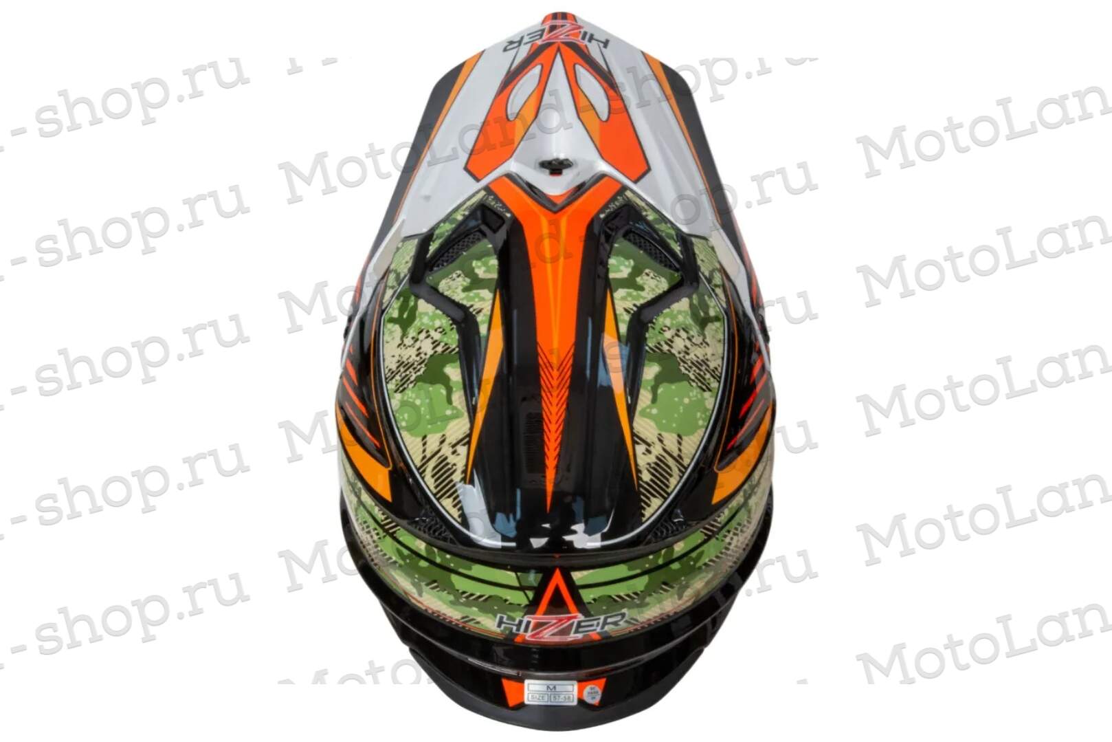 Шлем мото кроссовый HIZER J6803 №6 (M) BLACK/BLUE/GREEN Шлем мото кроссовый HIZER J6803 №6 (M) BLACK/BLUE/GREEN