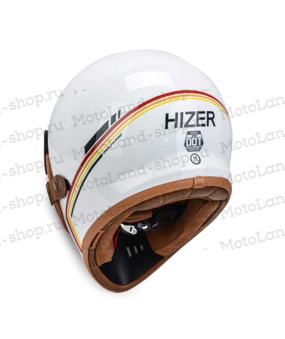 Шлем мото мотард HIZER 252 №1 (M) white Шлем мото мотард HIZER 252 №1 (M) white