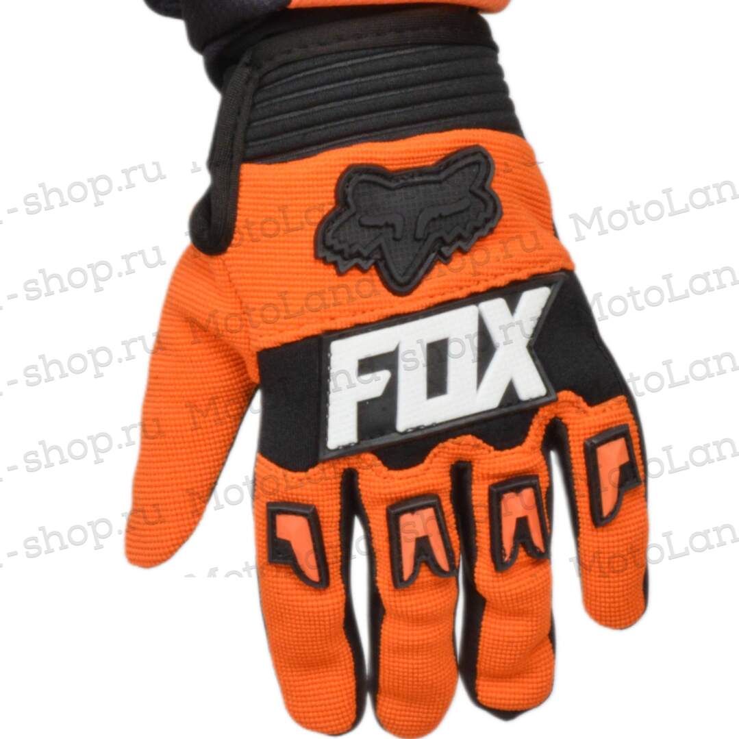 Перчатки мото (детские) FOX №4 Orange/Black (17 см/10-11 лет) мотокросс