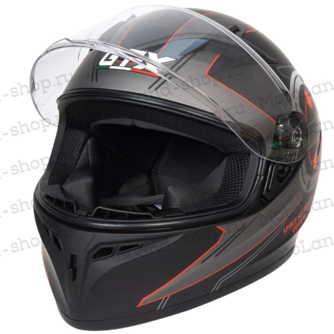 Шлем мото интеграл GTX 578 №5 (XL) BLACK/GRAY/RED