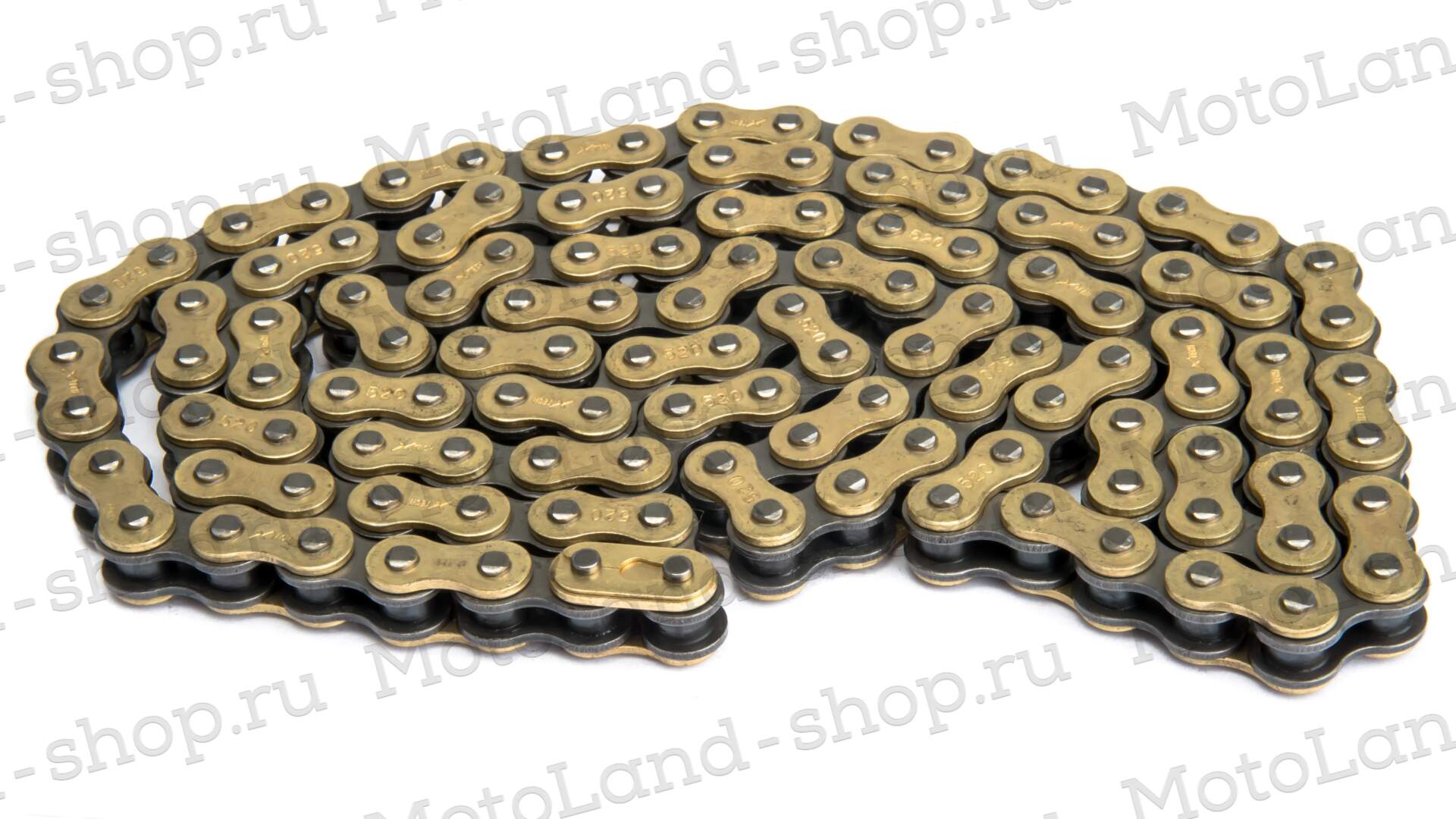 Цепь приводная 520 120L X-TECH золотая