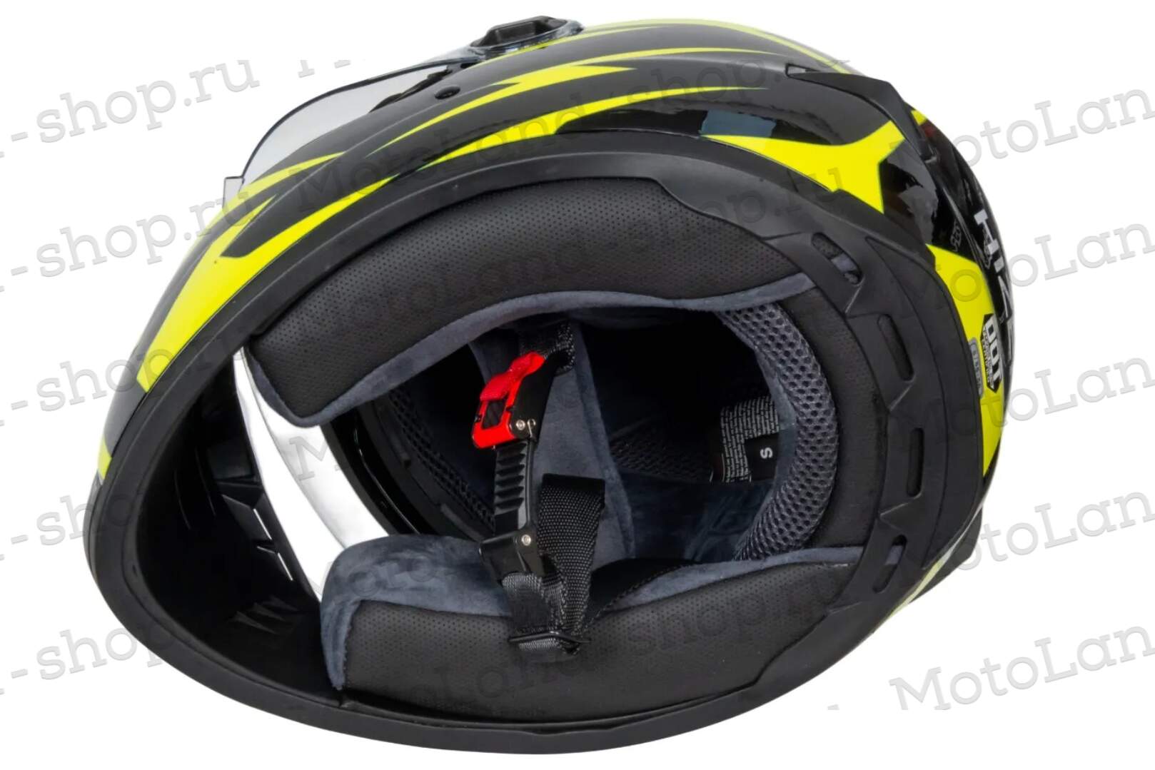 Шлем мото интеграл HIZER B561 №1 (XL)  black/yellow Шлем мото интеграл HIZER B561 №1 (XL)  black/yellow