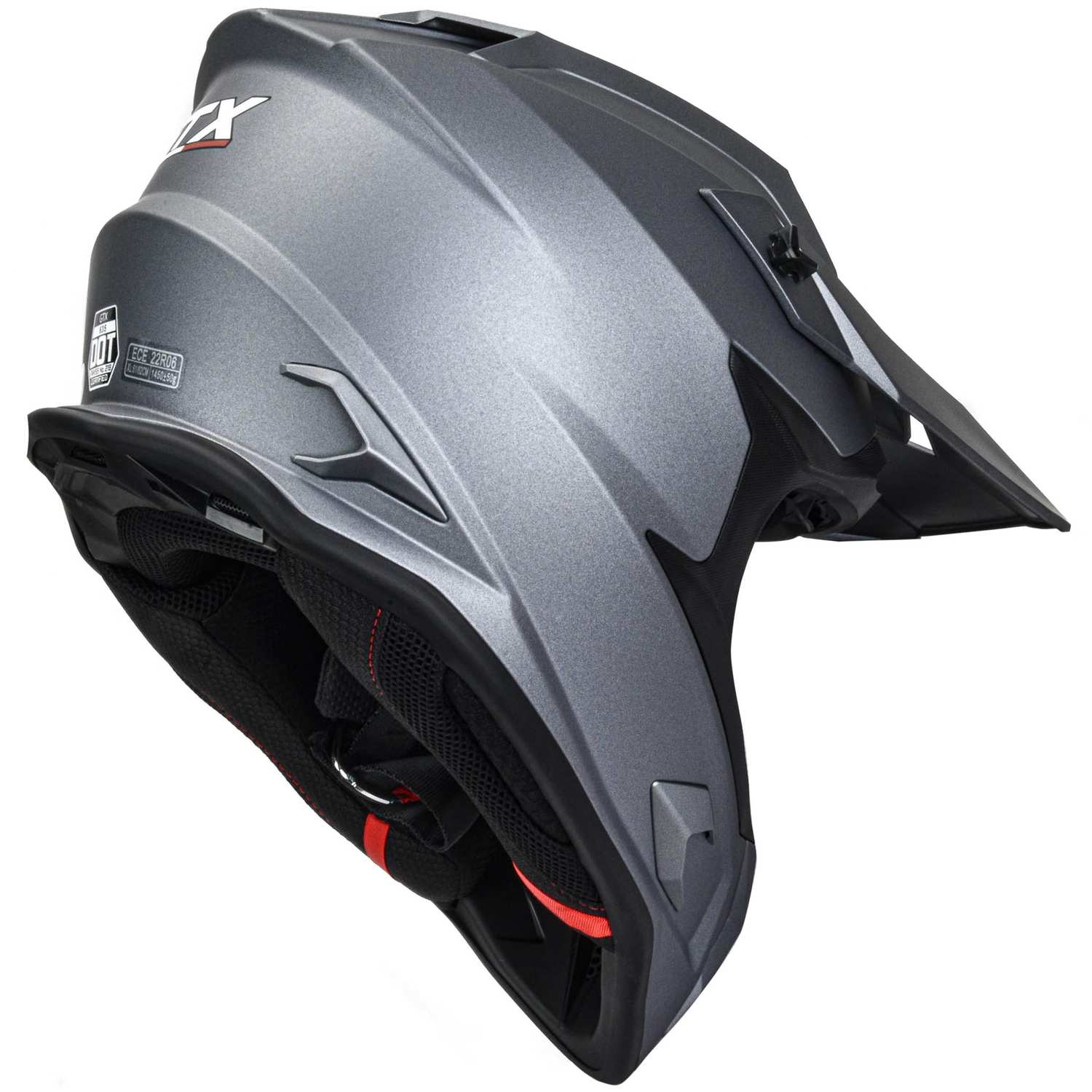 Шлем мото кроссовый GTX 635 №1 (S) GREY