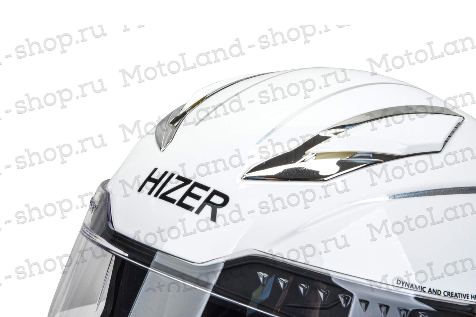 Шлем мото интеграл HIZER 550 №4 (XL) white Шлем мото интеграл HIZER 550 №4 (XL) white