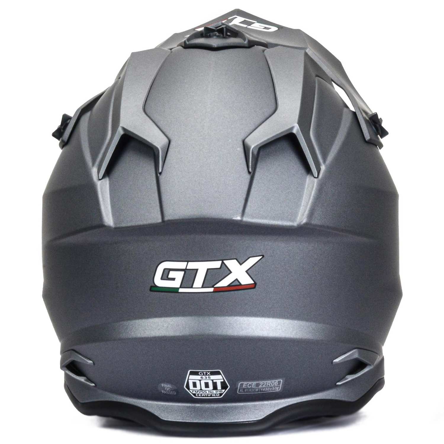 Шлем мото кроссовый GTX 635 №1 (S) GREY