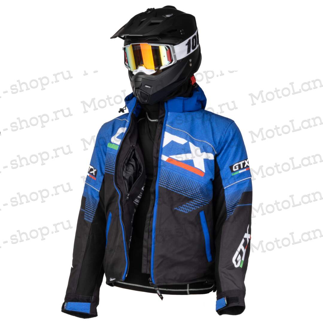 Куртка для снегохода GTX №1 black-blue (текстиль) (L) Куртка для снегохода GTX №1 black-blue (текстиль) (L)
