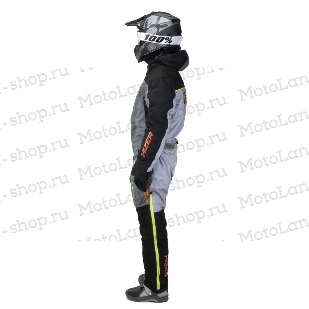 Комбинезон для снегохода HIZER №3 black-gray (текстиль) (L) Комбинезон для снегохода HIZER №3 black-gray (текстиль) (L)