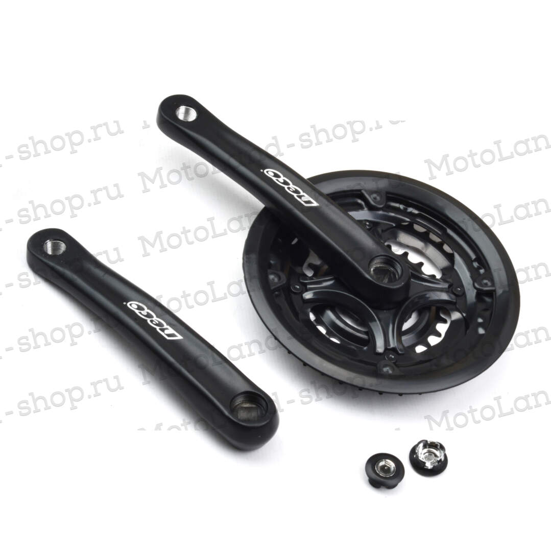 Шатун NECO NSA-3003  звёзды 24/34/42T сталь,170мм