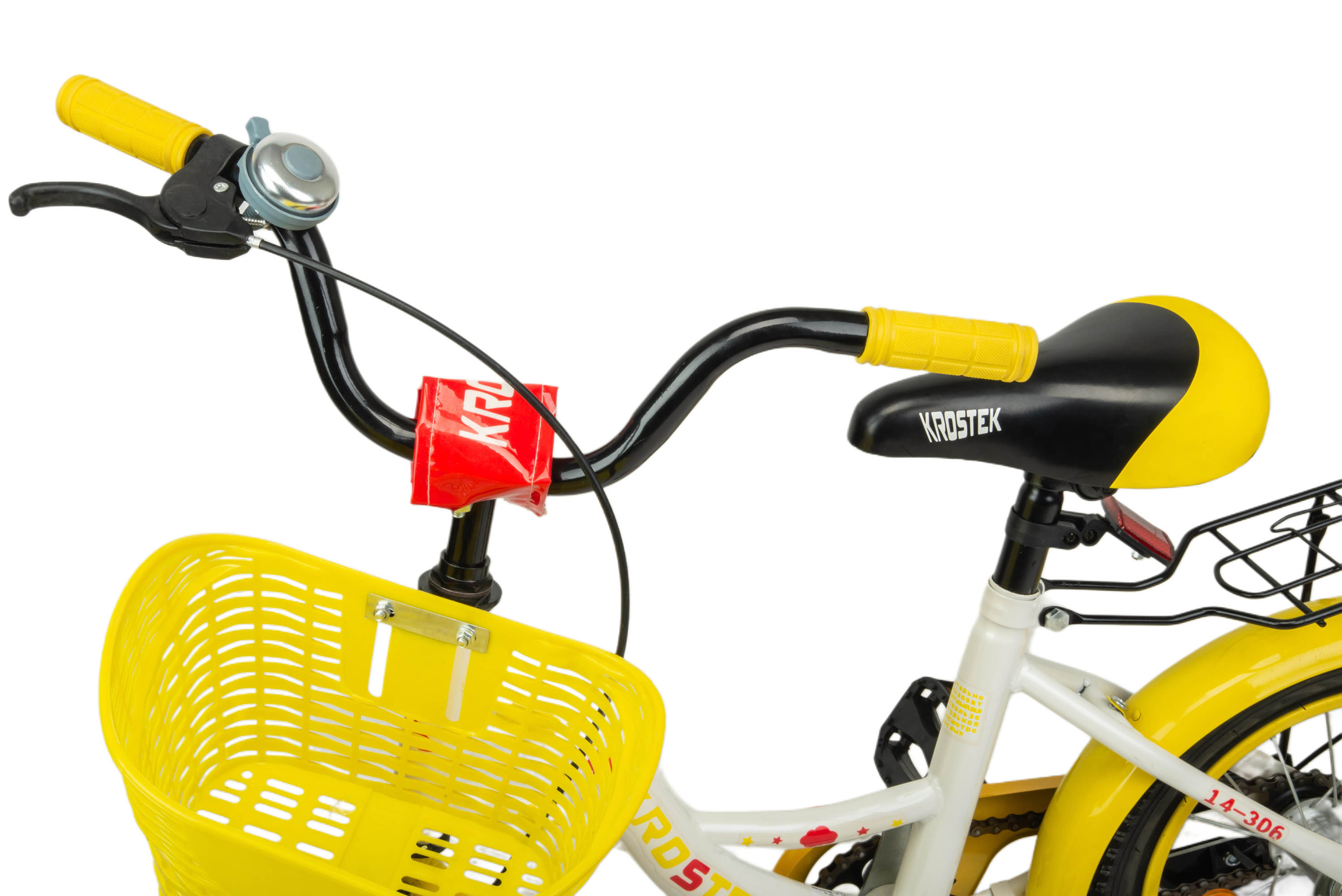 Велосипед 14" KROSTEK PLAY (рама 10") (желтый)