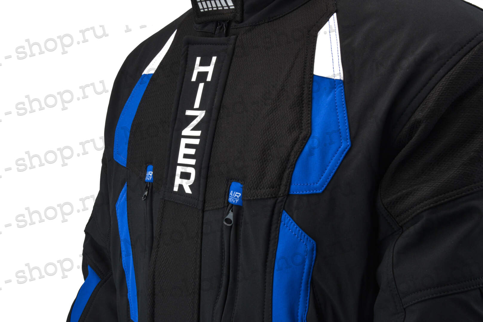 Куртка для снегохода HIZER №2 black-blue (текстиль) (M)