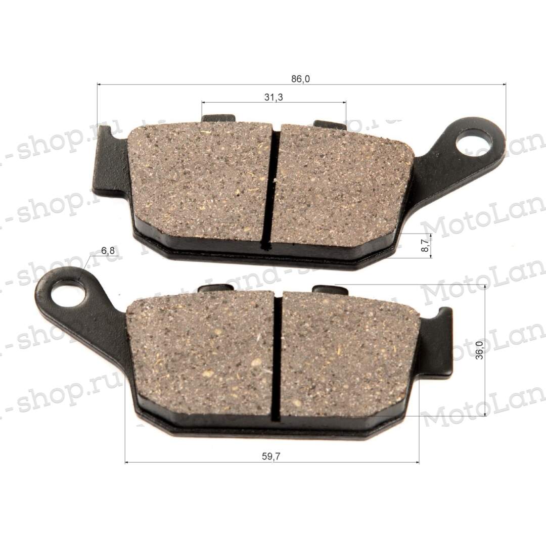 Колодки тормозные дисковые №13 CG125, MINSK ТИП1 