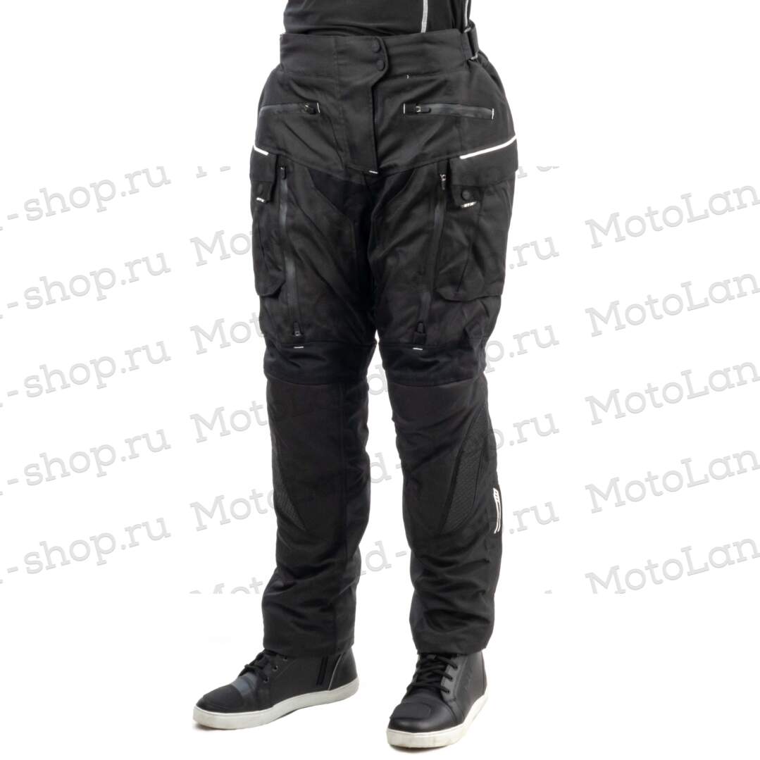 Штаны мотоциклетные (текстиль) женские GTX EJ-3001 BLACK (XL) Штаны мотоциклетные (текстиль) женские GTX EJ-3001 BLACK (XL)
