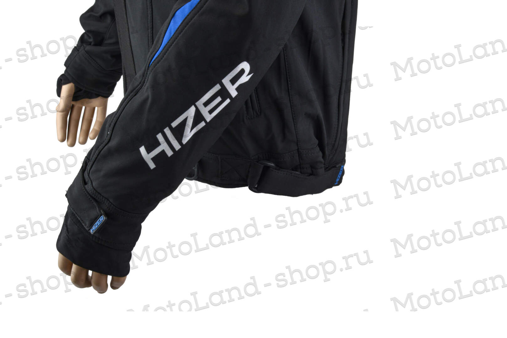 Куртка для снегохода HIZER №2 black-blue (текстиль) (S)