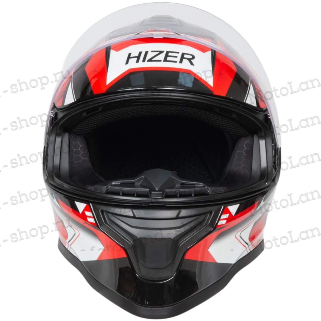 Шлем мото интеграл HIZER J5325 №2 (S) red