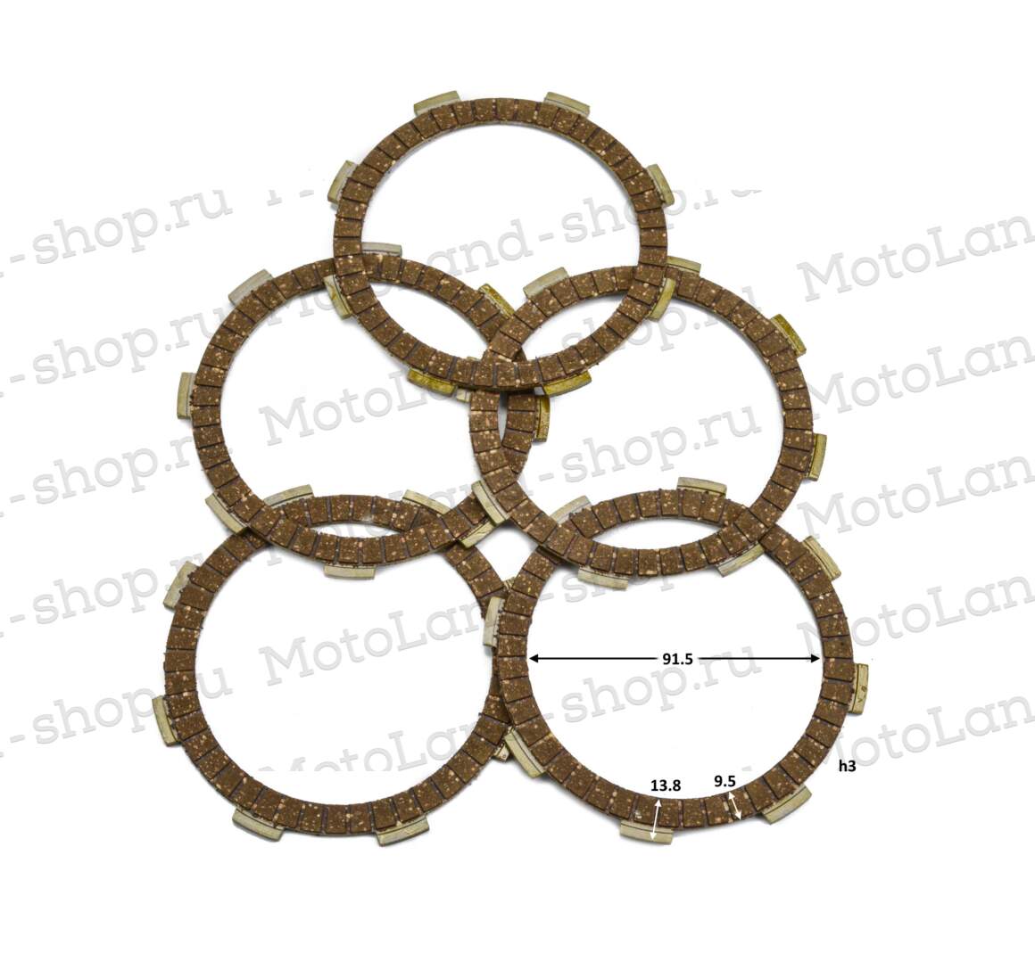 Диски сцепления 162FMJ (150CC) X-TECH