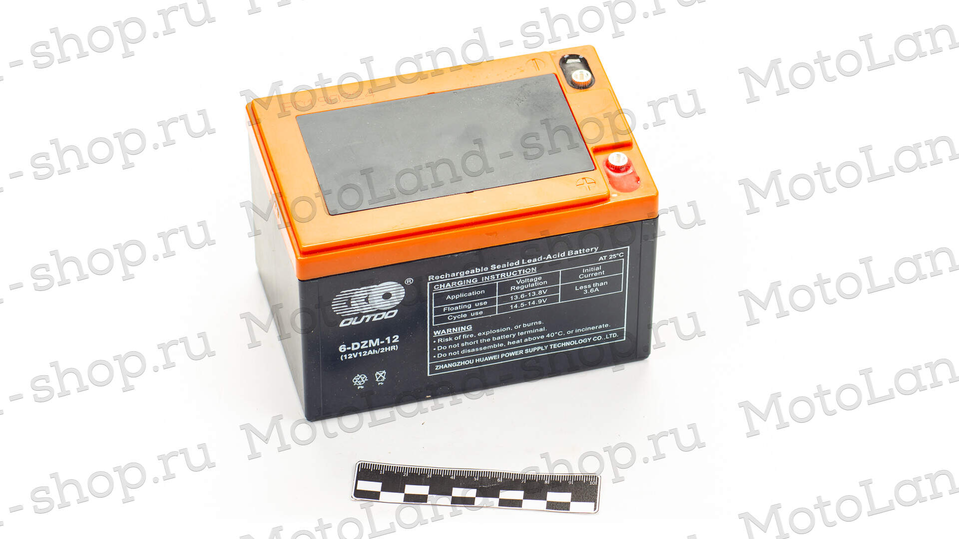 АКБ 12V 14A-ч (10HR)  6-DZM-10 для ATV E001/E002/E004/E005 