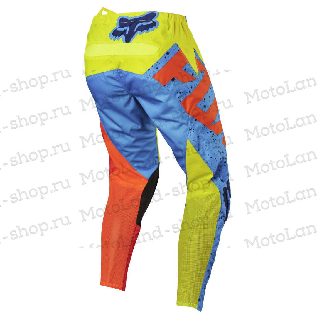 Штаны для мотокросса (детские) FOX №2 / Blue/Neon-Green (рост 130 см)
