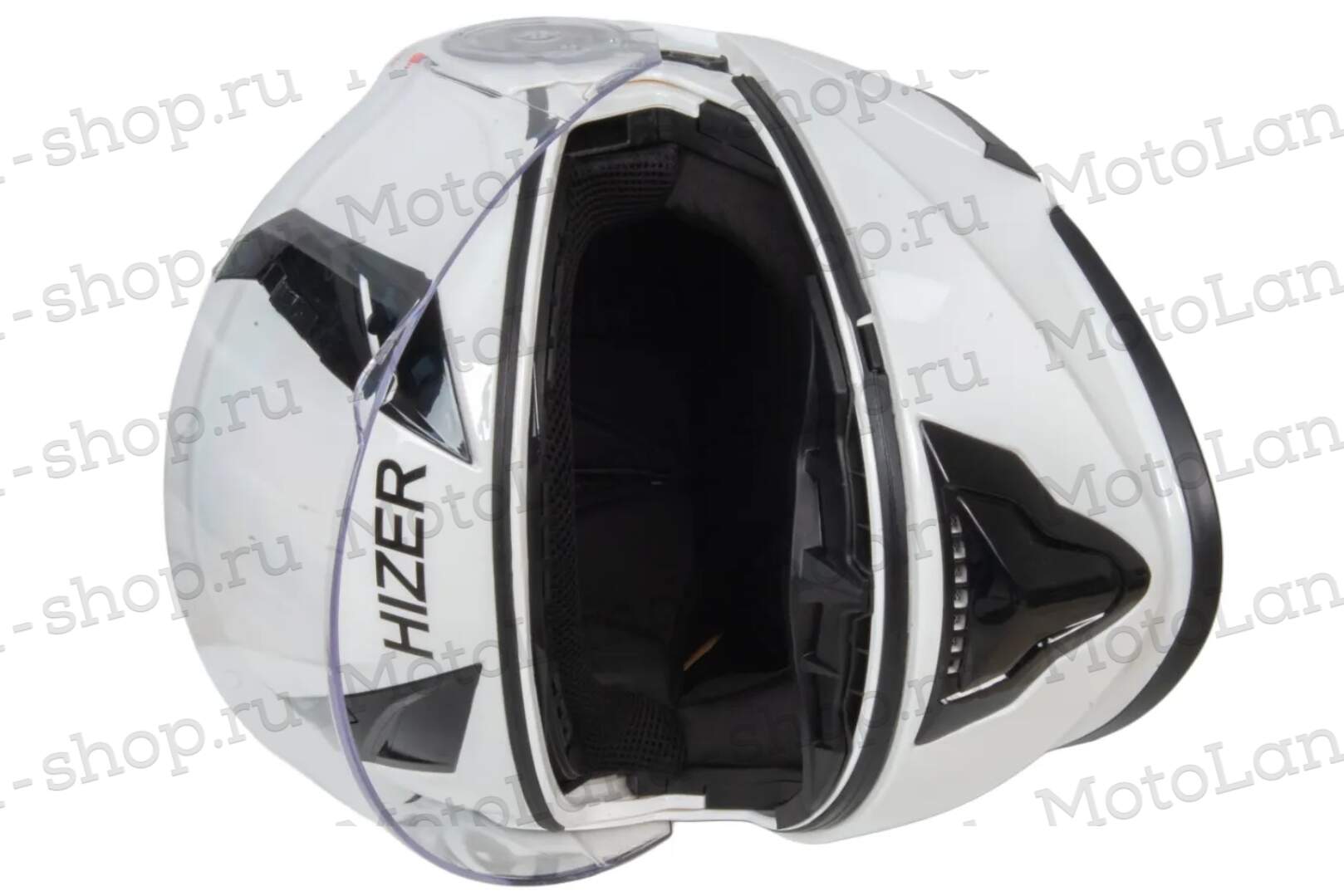 Шлем мото модуляр HIZER 627 (S) white (2 визора)