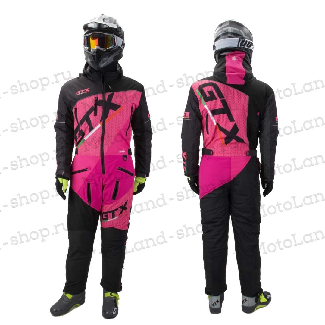 Комбинезон для снегохода (женский) GTX №5 black-pink (текстиль) (L) Комбинезон для снегохода (женский) GTX №5 black-pink (текстиль) (L)