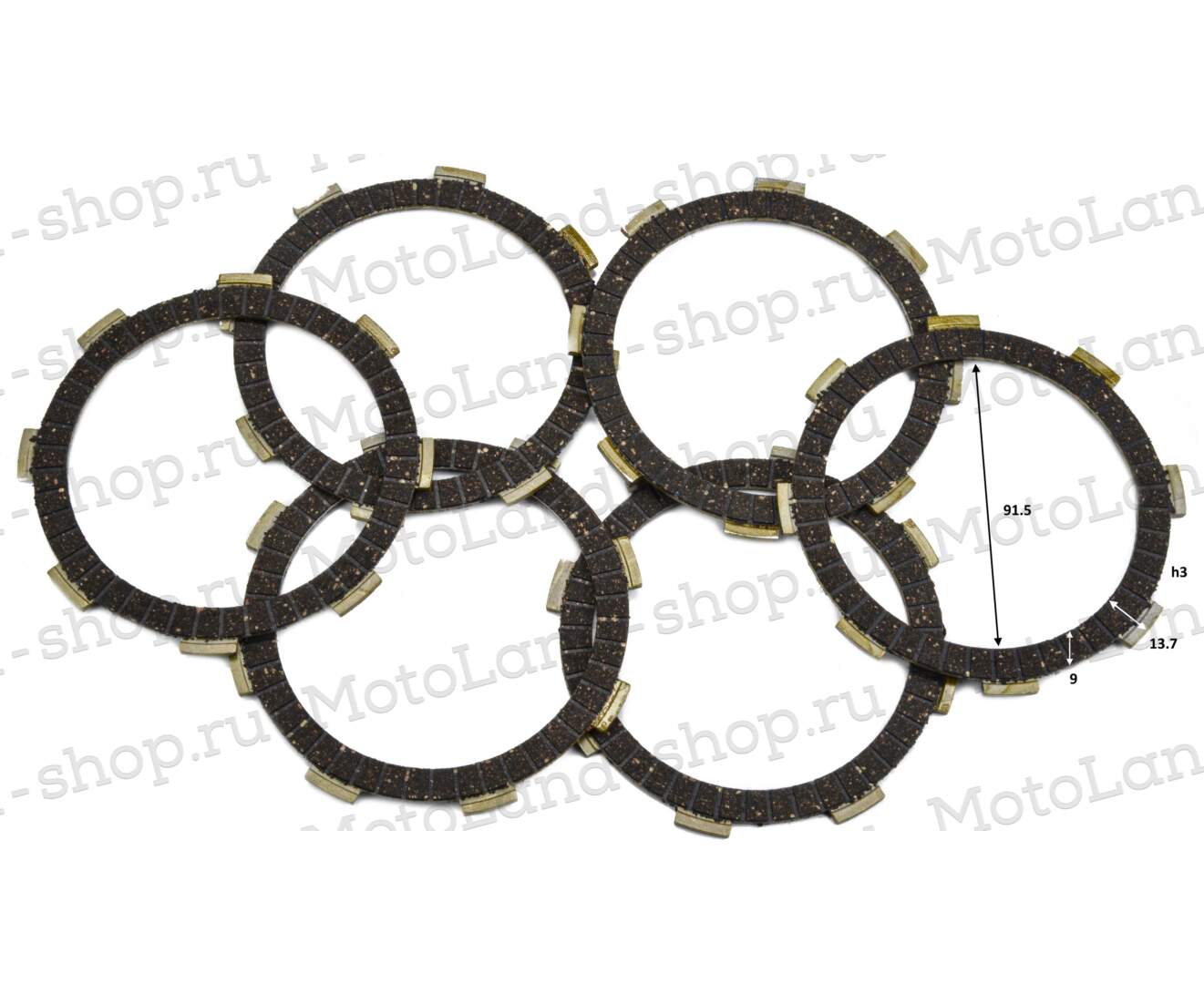 Диски сцепления 167FML (CG200-B)