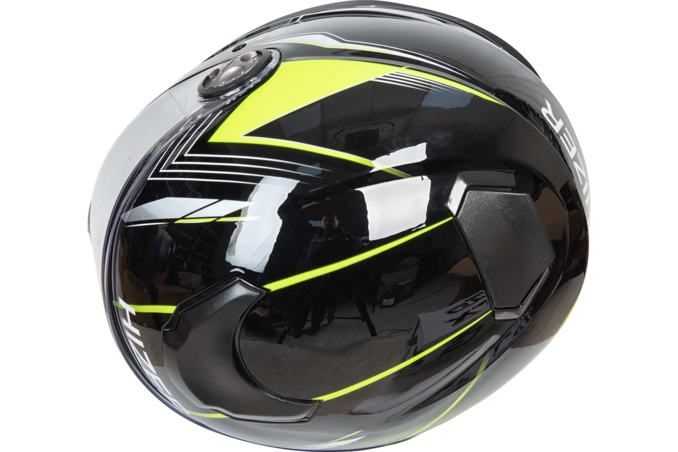 Шлем мото интеграл HIZER B565 №3 (M)  black/yellow