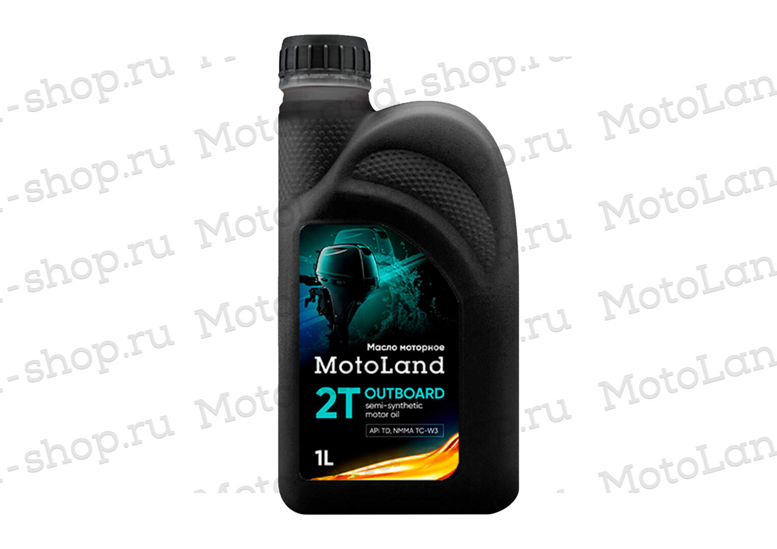 Масло моторное MOTOLAND Outboard 2T TC-W3 1л
