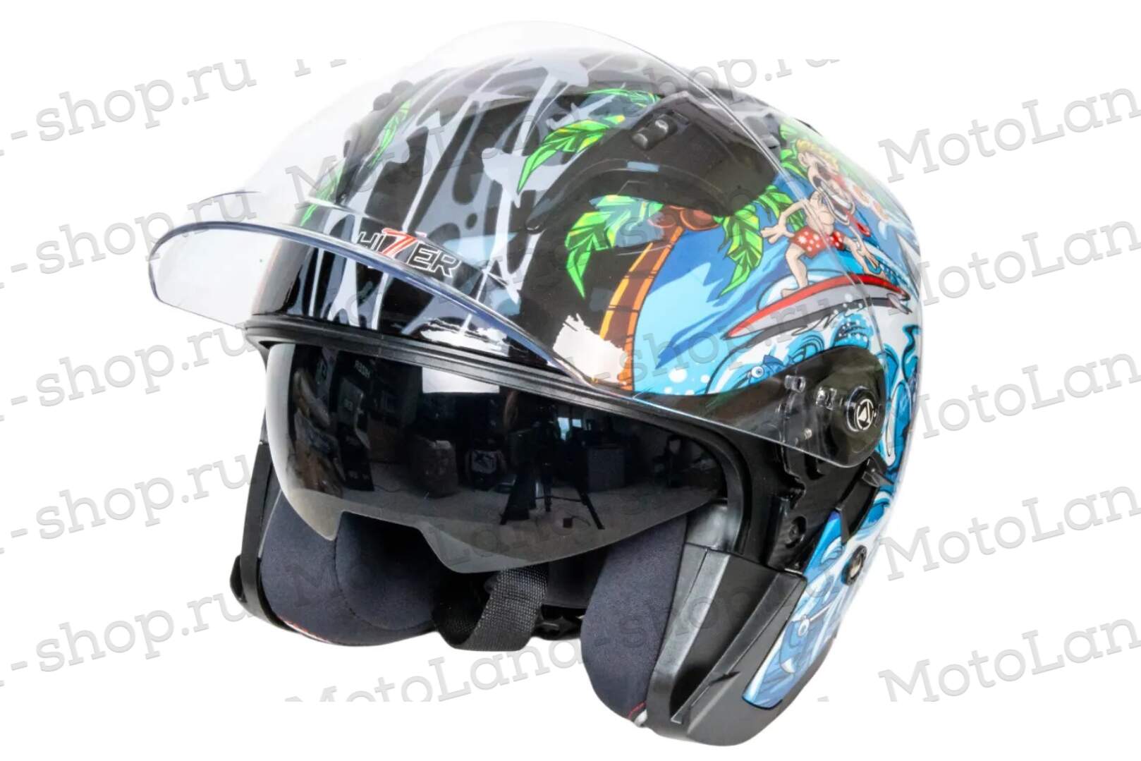 Шлем мото открытый HIZER 237 №1 (S)