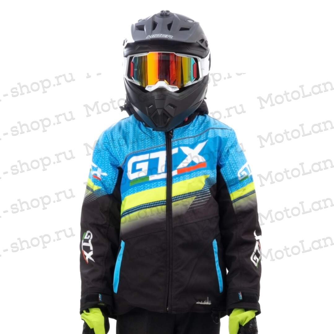 Куртка для снегохода (детская) GTX №4 black-blue (текстиль) (16Y) Куртка для снегохода (детская) GTX №4 black-blue (текстиль) (16Y)