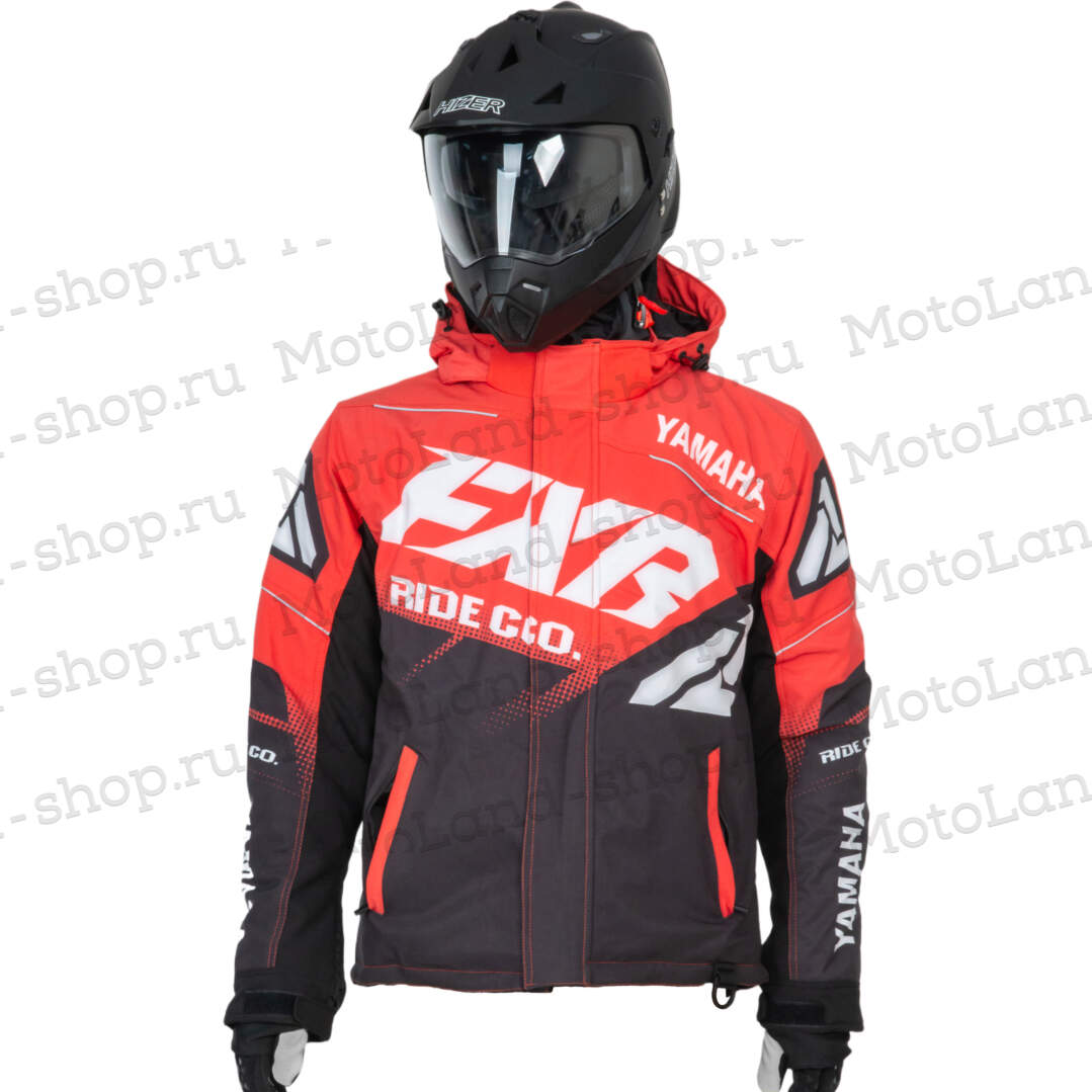 Куртка для снегохода FXR Yamaha Boost №5 black-red (текстиль) (XXL)