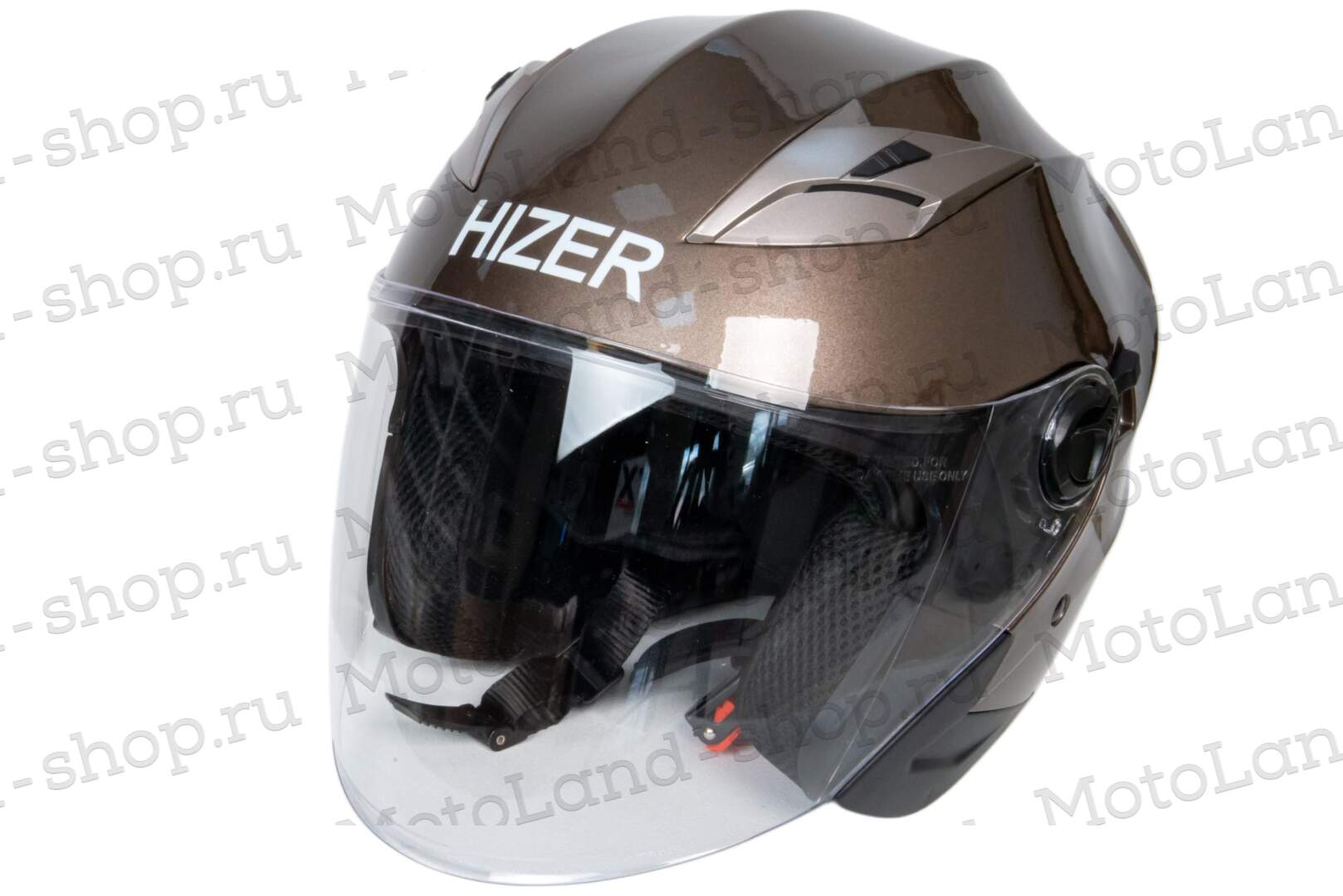 Шлем мото открытый HIZER B208 №1 (L) gray (2 визора)