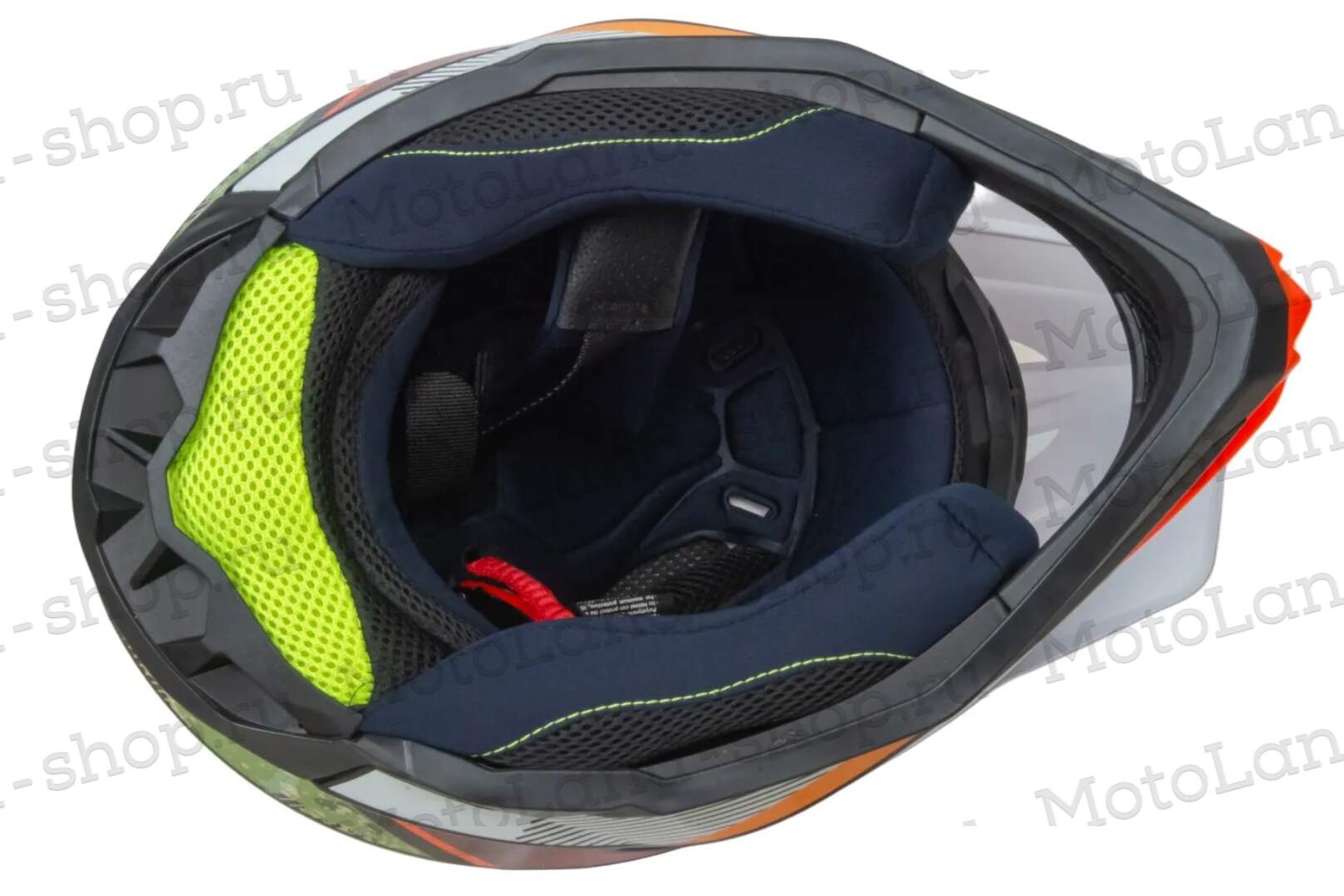 Шлем мото кроссовый HIZER J6803 №6 (M) BLACK/BLUE/GREEN Шлем мото кроссовый HIZER J6803 №6 (M) BLACK/BLUE/GREEN